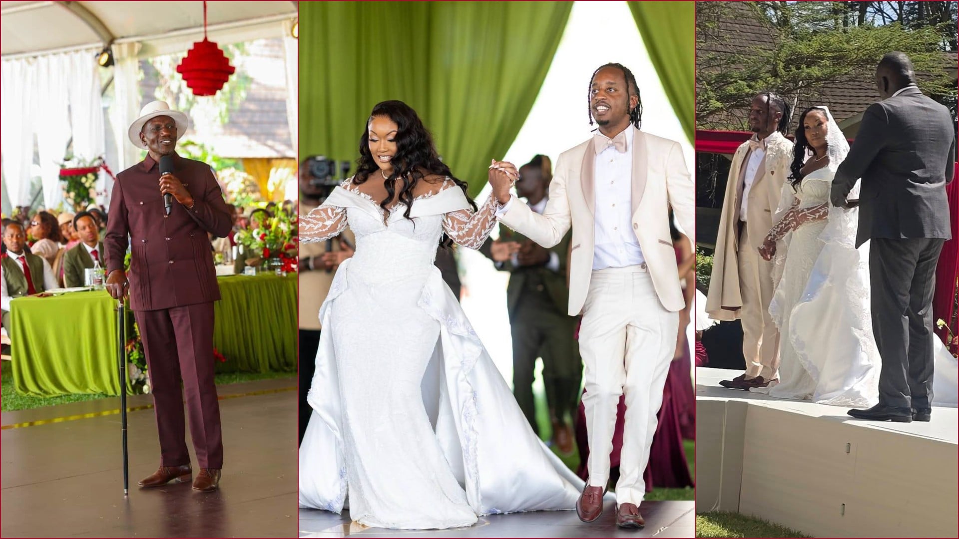 Njuguna Waiguru tied the knot with his bride Joanne Rodriguez at a colourful ceremony in Naivasha.